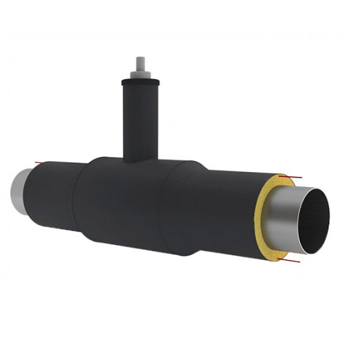 Кран шаровой ППУ ПЭ тип 1 Ст3сп LD 25х2,8х1900 мм ГОСТ 3262-75