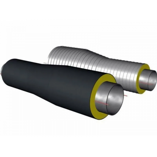 Переход стальной ППУ ОЦ тип 1 Ст20 133х4х76х3,5х1500 мм ГОСТ 10705-80