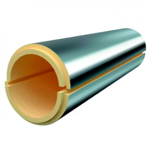 Скорлупа ППУ фольгированная для прямых участков 57х55 мм в Владивостоке
