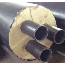 Труба в ППУ изоляции Твин в полиэтиленовой оболочке Ст10 57х3,5х250х3,9х55 мм ГОСТ 10704-91