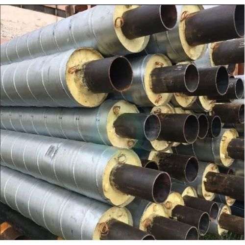 Труба в ППУ изоляции стальная в полиэтиленовой оболочке тип 2 09Г2С Ду76 76х3х160х3х39 мм ГОСТ 10705-80