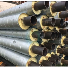 Труба в ППУ изоляции стальная в полиэтиленовой оболочке тип 1 09Г2С Ду57 57х3х125х2,5х31,5 мм ГОСТ 10705-80