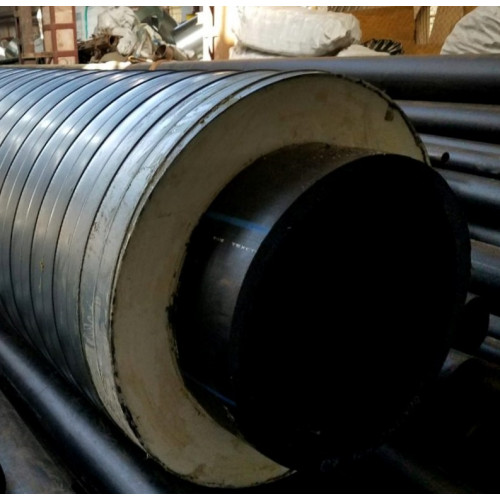 Труба в ППУ изоляции ПНД оцинкованная SDR 17 10 PN ПЭ 100 180х10,7х280х0,7х49,3 мм